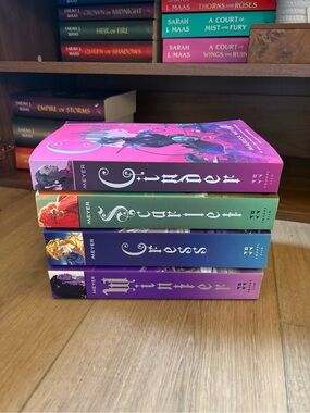 Cinder Series Paperback Box Set - Colorful Illustrated Spines